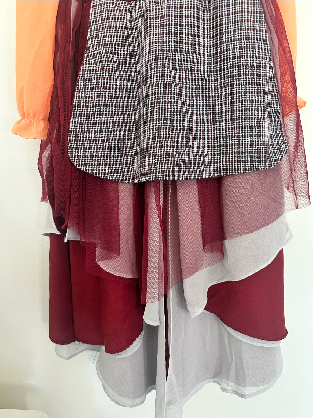 Nwt Taylor Joelle Mary Sanderson Hocus Pocus Witch Burgundy Peasant Dress 8 — image 7 of 8